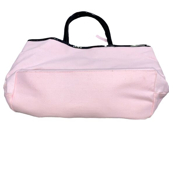 Victorias Secret Womens Shoulder Bag Handbag Tote Purse Pink Black - Picture 5 of 9